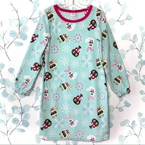 Circo Kids Turquoise Blue Fleece Winter Owl Nightshirt Pajama Top Nightgown